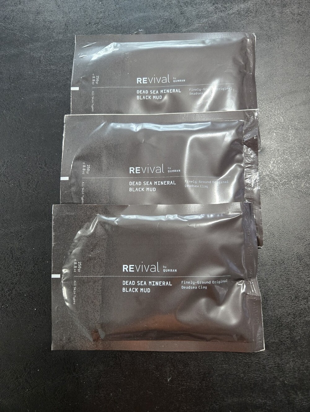 Revival by DUNHAN Dead Sea Mineral Black Mud Mask 3 Pack